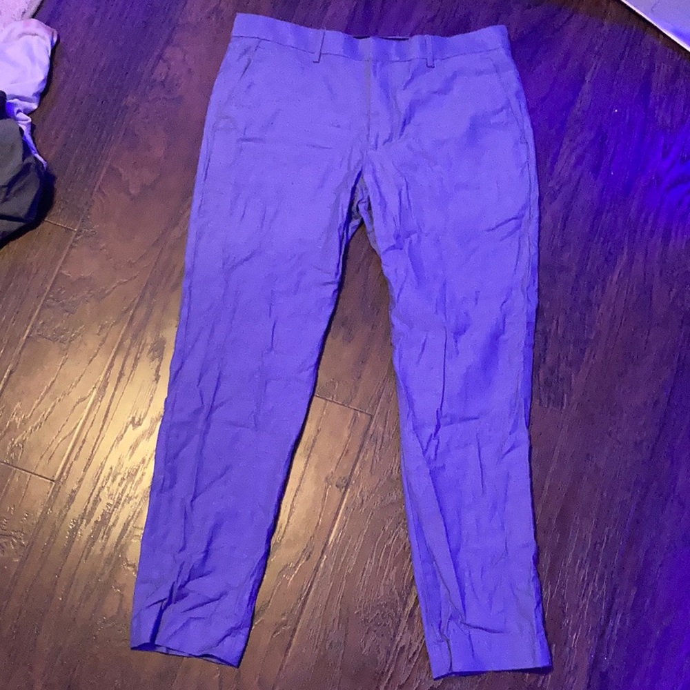 Blue extra slim dress pants